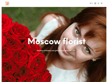 Tablet Screenshot of moscowflowerdelivery.com